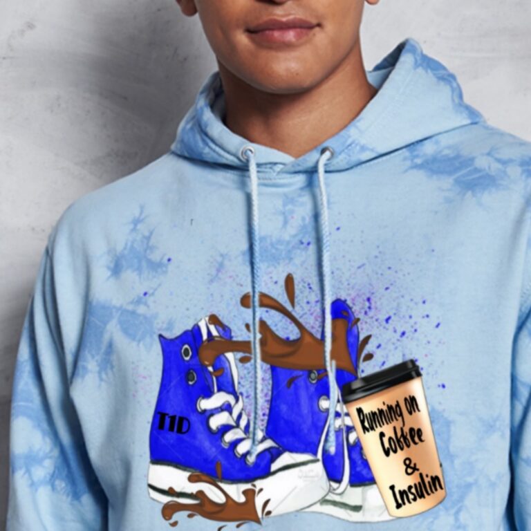 Tie Dye Hoodie Coffee & Insuline